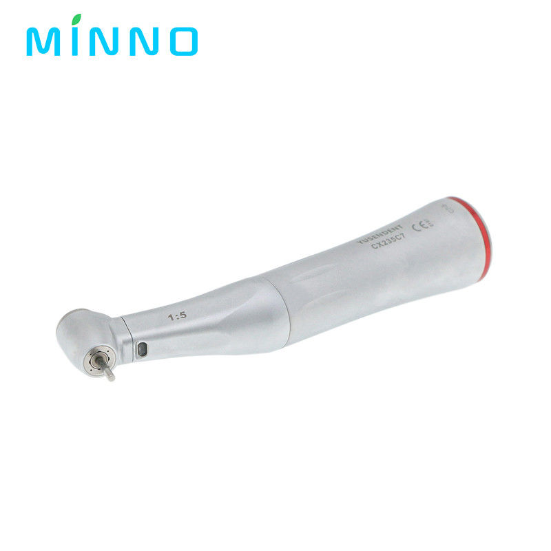 COXO 1:5 Aumento de la velocidad baja de la pieza de mano dental contra ángulo LED de fibra óptica pieza de mano