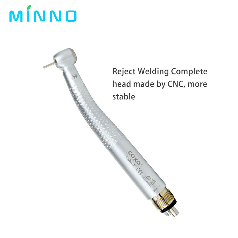 300000rpm Coxo de alta velocidad 4 agujeros LED de la mano dental con spray 3 Way