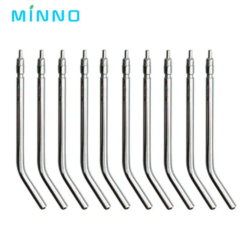 10pcs de acero inoxidable Dental Air Triple Seringa 3 Way Dental Aire Spray de agua jeringuillas de la jeringa de las boquillas