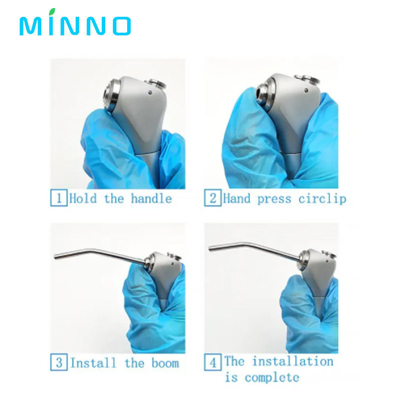 10pcs de acero inoxidable Dental Air Triple Seringa 3 Way Dental Aire Spray de agua jeringuillas de la jeringa de las boquillas