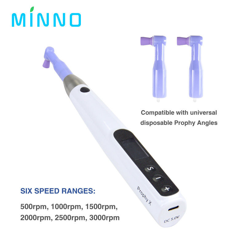 Máquina de pulido dental sin cables Motor eléctrico inalámbrico con ángulos de prophy Herramientas dentales