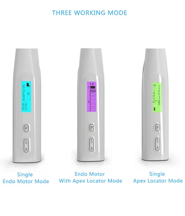 Dental canal radicular inalámbrico Endodoncia C-Smart Mini AP Endo Motor con Apex Locator 2 en 1 Motor de micro cirugía de baja velocidad