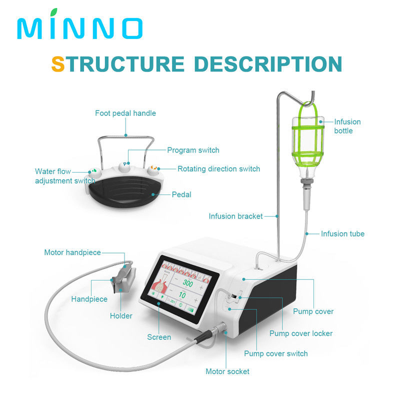 Nueva llegada pantalla LED implante dental motor quirúrgico con pantalla táctil de color