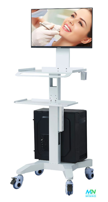 Carruaje médico Equipo de laboratorio dental rueda silenciosa portador de escáner 3D oral host carro móvil con toma de freno Dentis