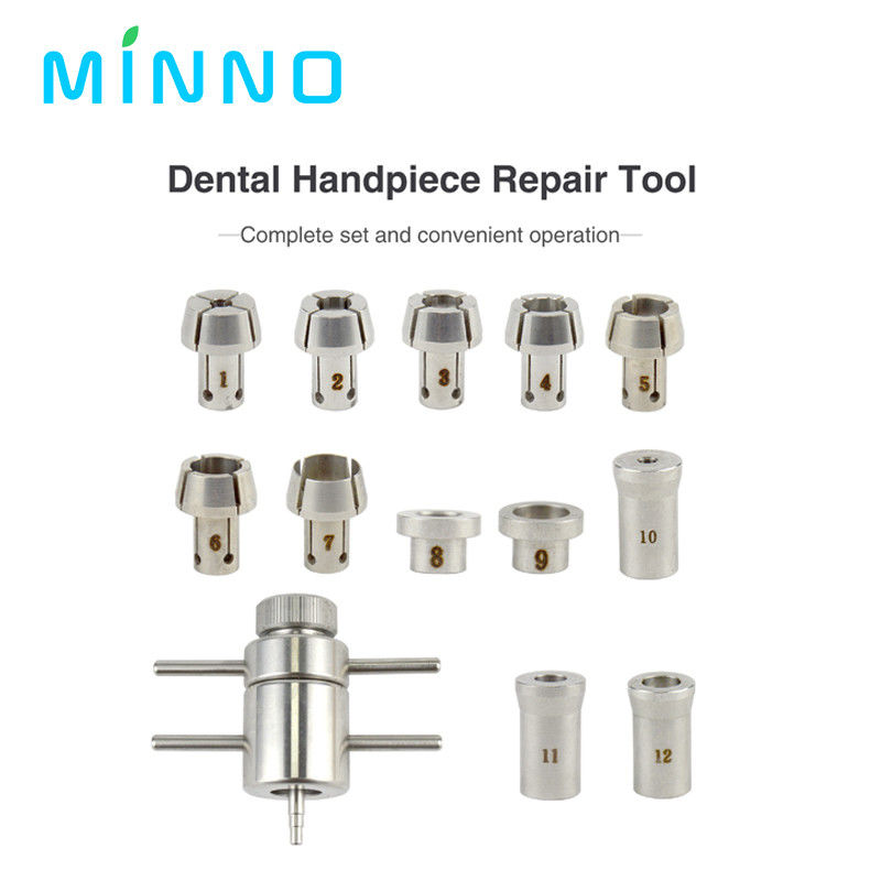 Herramienta de reparación de piezas de mano dentales Cartucho de piezas de mano dentales Herramientas de reparación de rodamientos Retirada e instalación Conjunto completo y operación conveniente