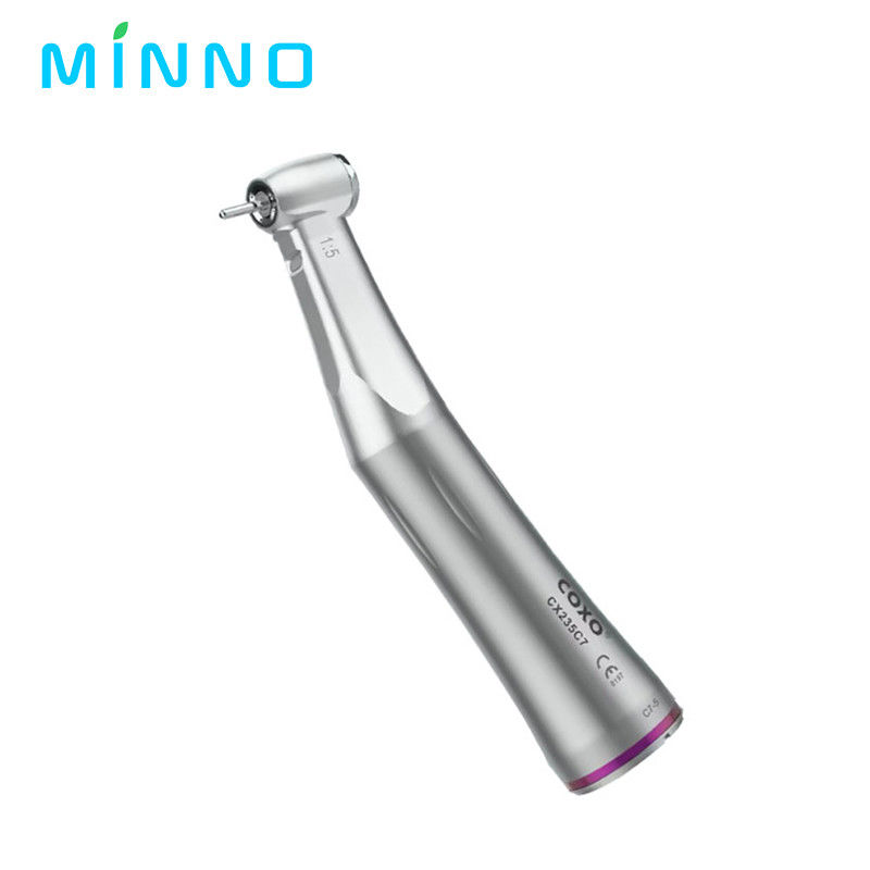 Dental 1/5 Pieza de mano de baja velocidad de aumento de anillo rojo contra ángulo Internal Spray de agua para el motor de tipo E