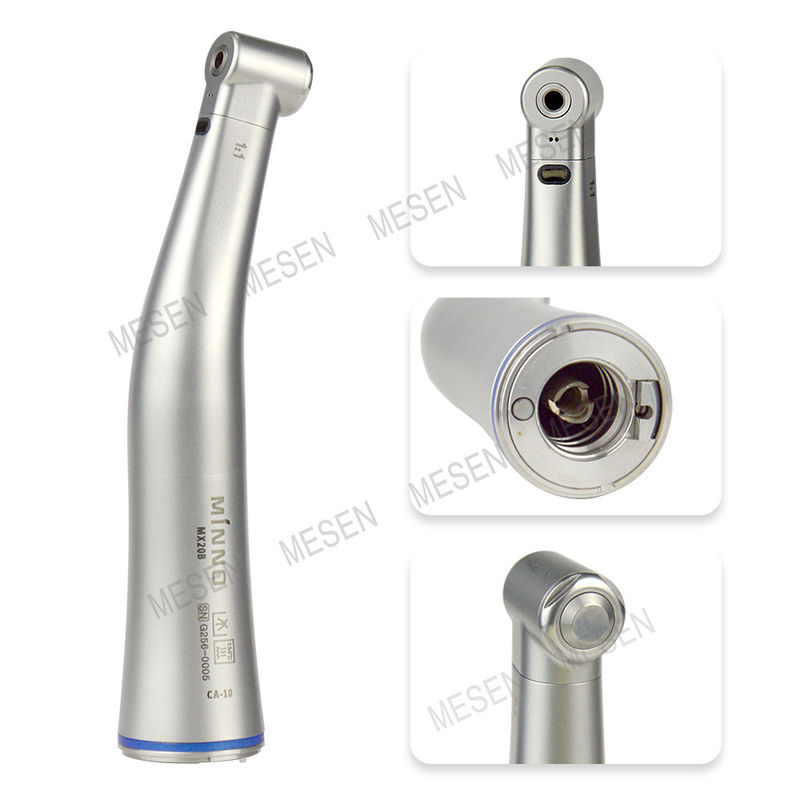 1/ 1 Canal interno de la pieza de mano de baja velocidad 4 agujeros de la pieza de mano dental LED de baja velocidad