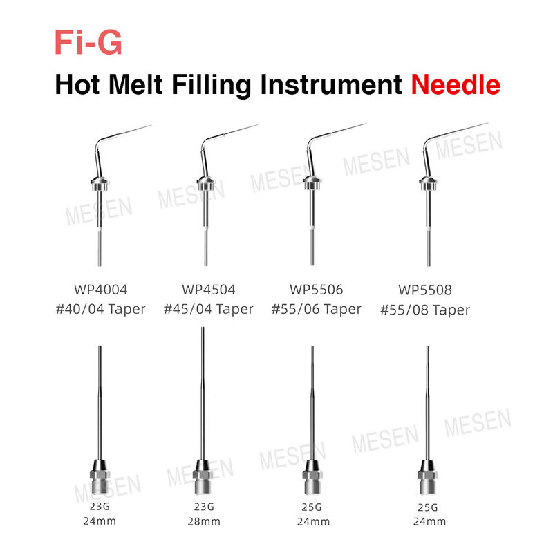 Fi-G Hot Melt Instrumento de llenado Aguja Prevenir la fuga de gutta-percha 360 aguja giratoria 4 agujas son opcionales