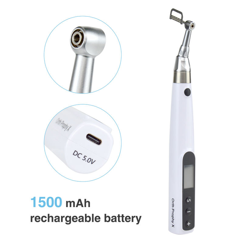 Sistema Dental Eléctrico Inalámbrico IPRS Motor Ortodóntico Sistema Dental Eléctrico Inalámbrico IPR Sistema Ortodóntico y Polido 2 en 1 Motor Tipo-C Puerto de carga