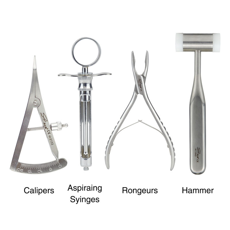 Conjunto de 26 piezas de instrumentos de implante dental importados Conjunto de operación de implantes de acero inoxidable 304 importado
