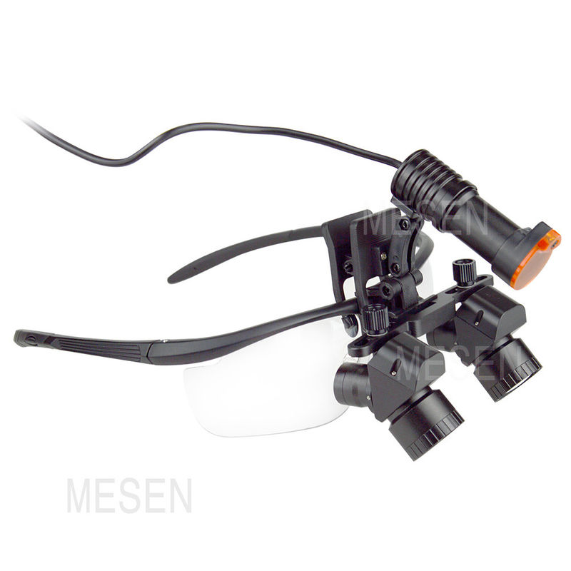 Oental Medical Oral Corner 5X Magnifier Lúpulas dentales Faros Inalámbricos Lúpulas quirúrgicas dentales portátiles con lámpara de cabeza