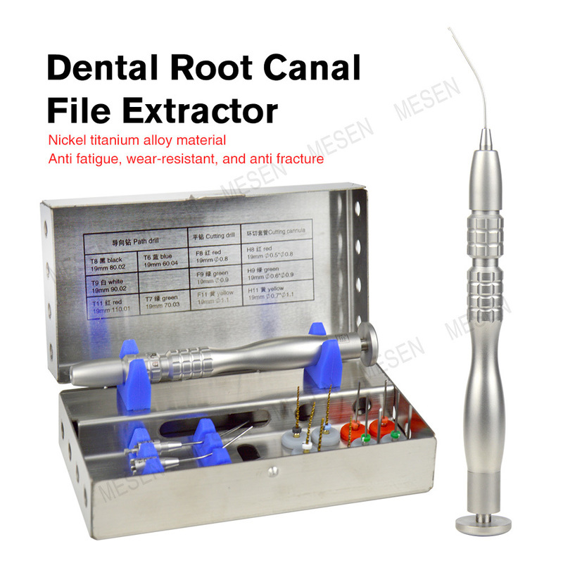 Extractor de limas de conducto radicular dental. Material de aleación de titanio y níquel. Antifatiga, resistente al desgaste y antifractura.