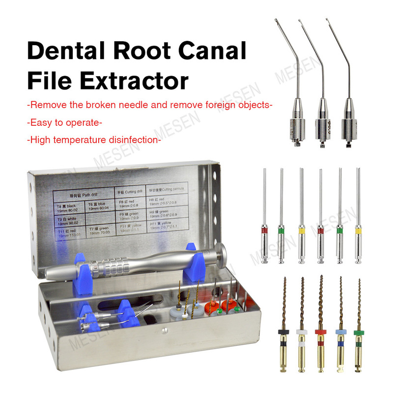Extractor de limas de conducto radicular dental. Material de aleación de titanio y níquel. Antifatiga, resistente al desgaste y antifractura.